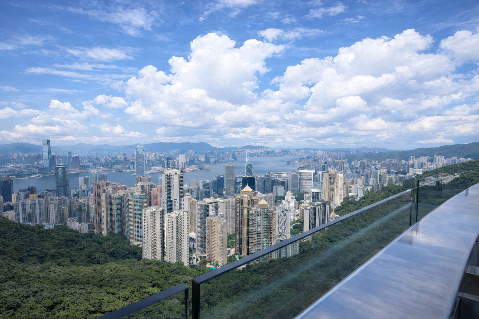 Hong Kong skyline at night